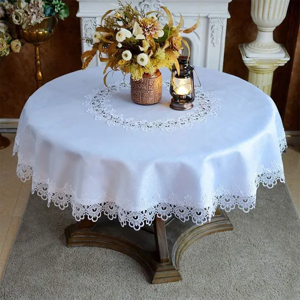 Attractive_&_Premium_Plain_Lace_Design,_6_Seater_Round_Dining_Table_Cover_(Size-72"_Inches_Round)