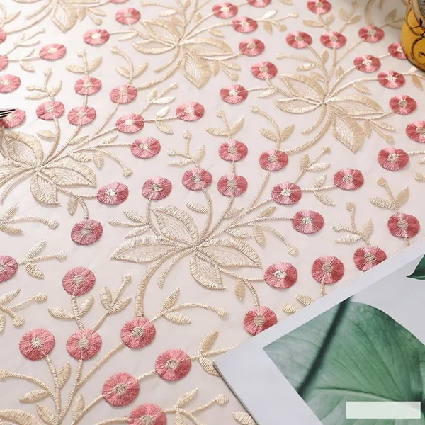 Premium_Tissue_Embroidery_Desin,_6_Seater_Rectangular_Dining_Table_Cover_(Size-90"_x_60"_Inches)