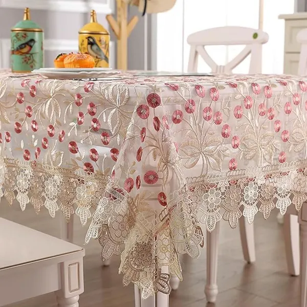 Premium_Tissue_Embroidery_Desin,_6_Seater_Rectangular_Dining_Table_Cover_(Size-90"_x_60"_Inches)