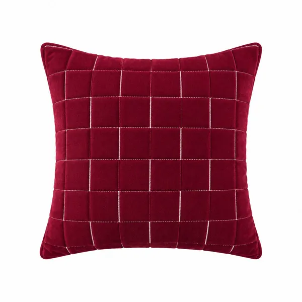 Designer_Velvet_Throw_Pillow_Cover_with_Modern_Windowpane_Pattern_Decorative_Cushion_Cover_for_Living_Room,_Pack_of_5_Pieces_|_Design-N_18Box_|_12x12_Inch._Maroon_Color