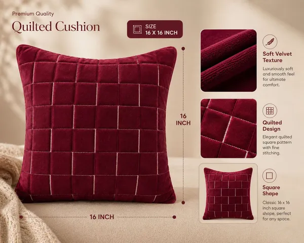 Designer_Velvet_Throw_Pillow_Cover_with_Modern_Windowpane_Pattern_Decorative_Cushion_Cover_for_Living_Room,_Pack_of_2_Pieces_|_Design-N_18Box_|_16x16_Inch._Maroon_Color