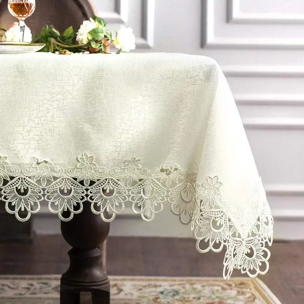 Attractive_&_Premium_Plain_Lace_Design,_6_Seater_Rectangular_Dining_Table_Cover_(Size-90"_x_60"_Inches)