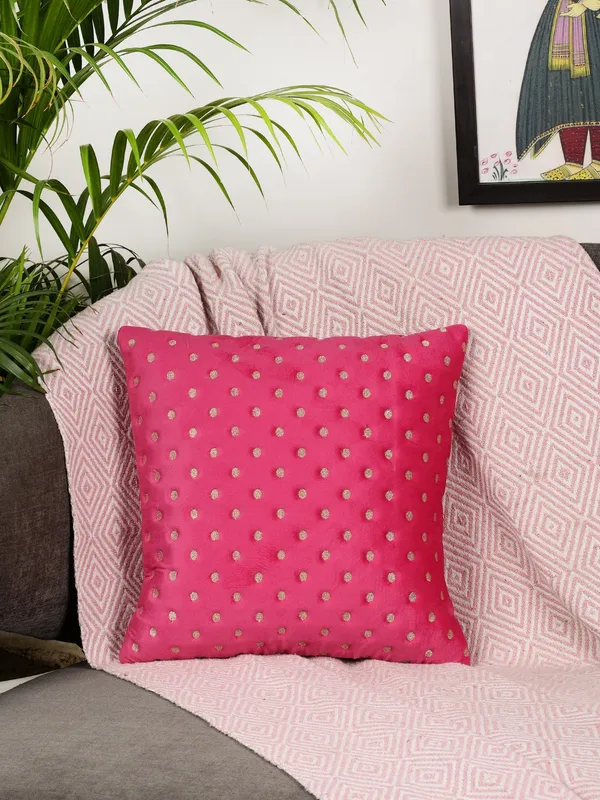 Modern_Dot_Design_Velvet_Cushion_Covers,_Pack_of_1_Piece_(12x12_inch.)_Rani_Color