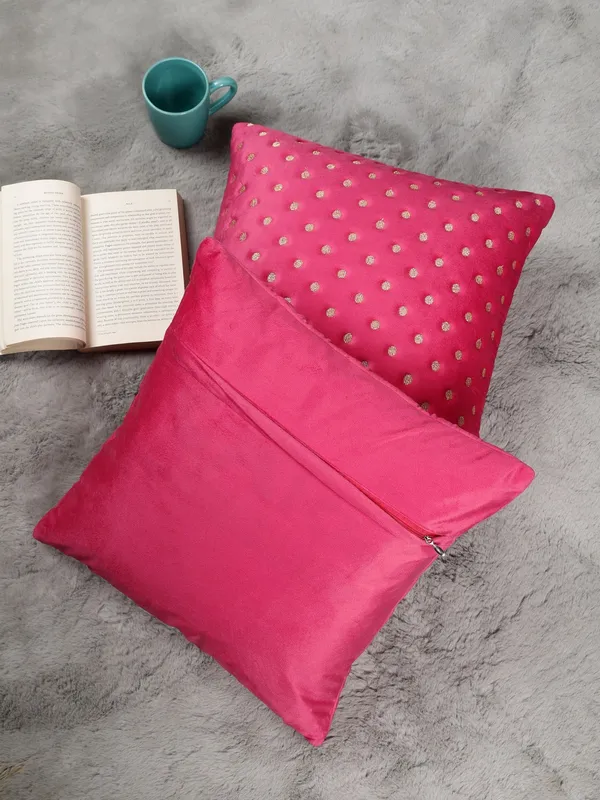 Modern_Dot_Design_Velvet_Cushion_Covers,_Pack_of_2_Piece_(12x12_inch.)_Rani_Color