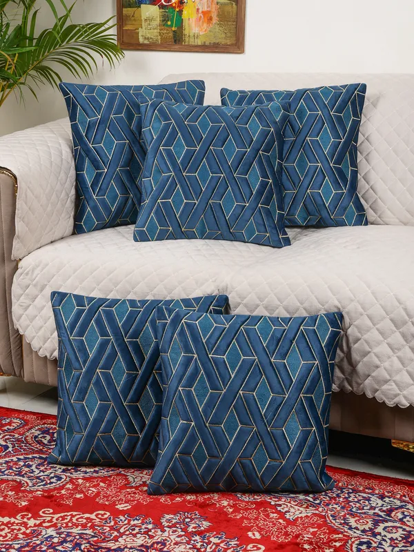 Decorative_Geaometric_EYE_Design_Velvet_Cushion_Covers,_Pack_of_5_Piece_(12x12_inch.)_Blue_Color