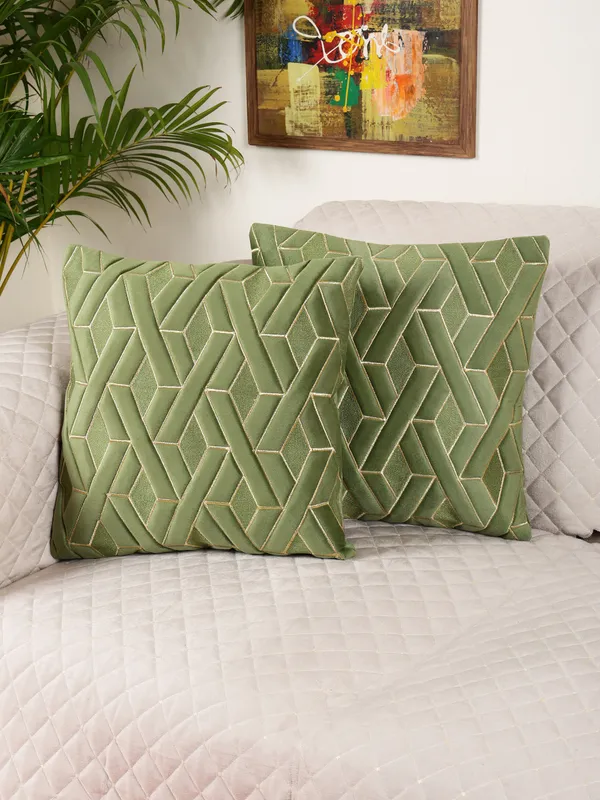 Decorative_Geaometric_EYE_Design_Velvet_Cushion_Covers,_Pack_of_2_Piece_(12x12_inch.)_Green_Color