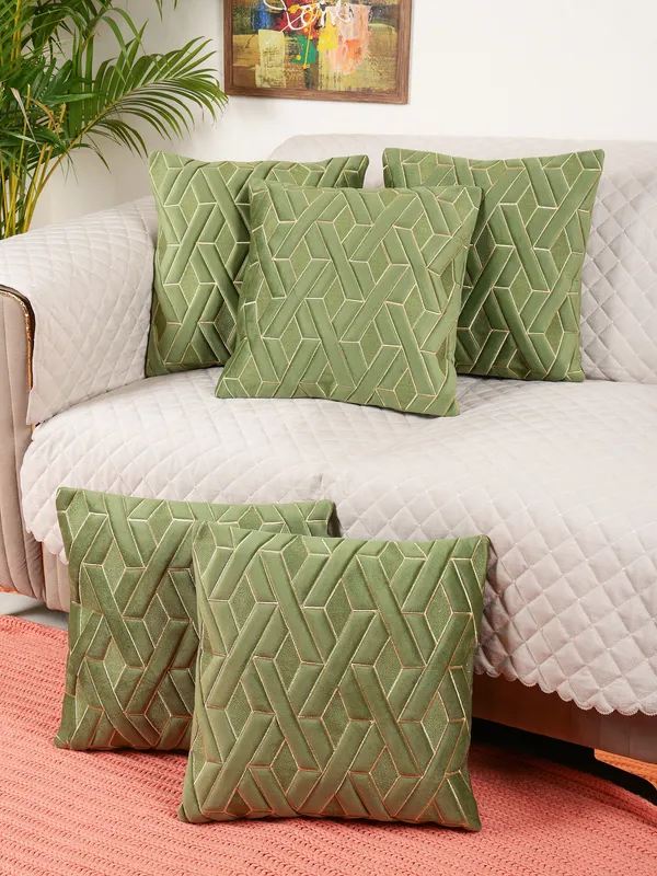 Decorative_Geaometric_EYE_Design_Velvet_Cushion_Covers,_Pack_of_5_Piece_(12x12_inch.)_Green_Color