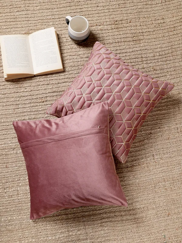 Attractive_Hexa_Design_Velvet_Cushion_Covers,_Pack_of_1_Piece_(12x12_inch.)_Gajari_Color