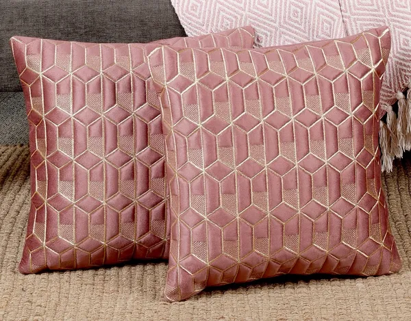 Attractive_Hexa_Design_Velvet_Cushion_Covers,_Pack_of_2_Piece_(12x12_inch.)_Gajari_Color