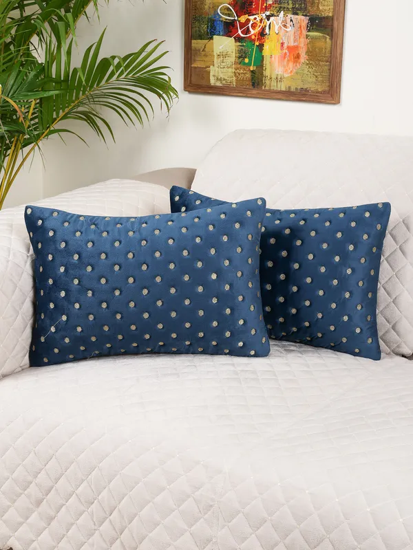 Modern_Dot_Design_Rectangular_Velvet_Cushion_Covers,_Pack_of_2_Piece_(12x18_inch.)_Blue_Color