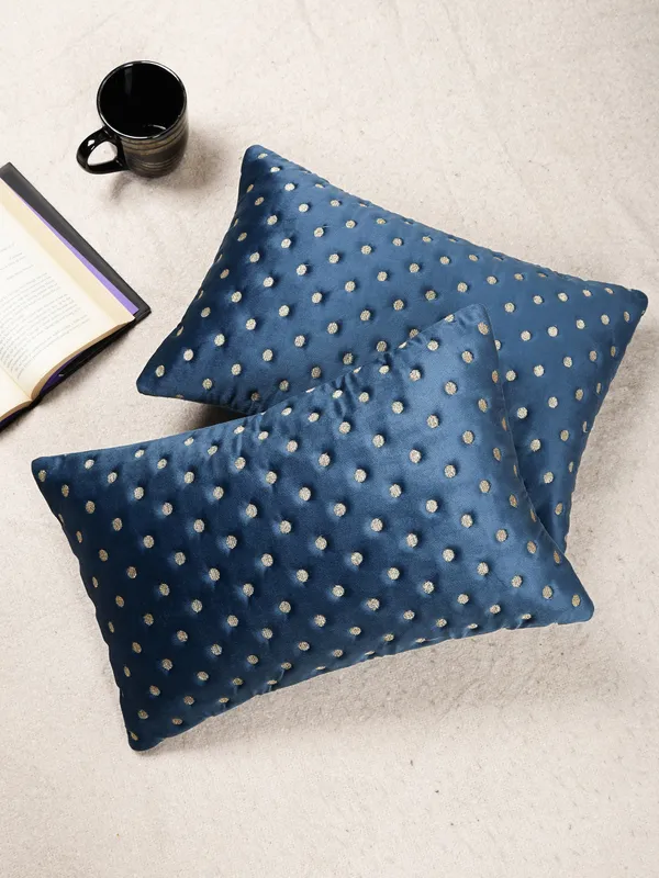 Modern_Dot_Design_Rectangular_Velvet_Cushion_Covers,_Pack_of_5_Piece_(12x18_inch.)_Blue_Color