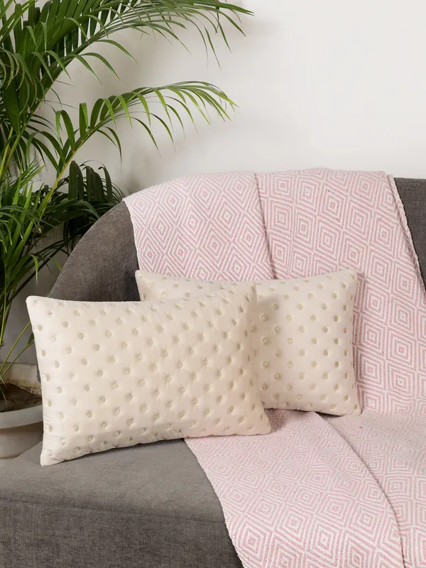 Modern_Dot_Design_Rectangular_Velvet_Cushion_Covers,_Pack_of_2_Piece_(12x18_inch.)_Cream_Color