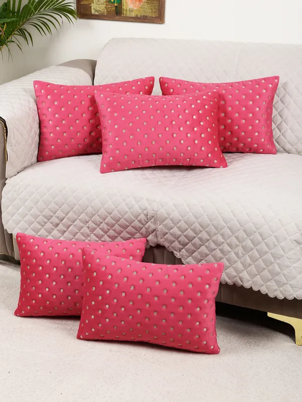 Modern_Dot_Design_Rectangular_Velvet_Cushion_Covers,_Pack_of_5_Piece_(12x18_inch.)_Rani_Color