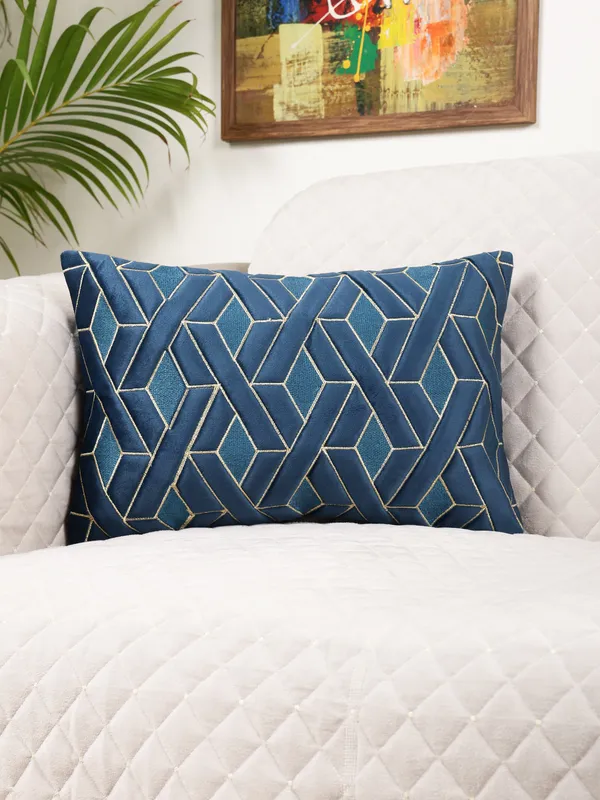 Decorative_Geaometric_EYE_Design_Rectangular_Velvet_Cushion_Covers,_Pack_of_1_Piece_(12x18_inch.)_Blue_Color