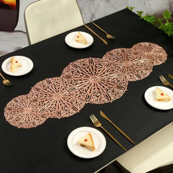 Beautiful_&_Decorative_Gola_Design_Center_Table/Coffee_Table/Side_Table_Runner_(Size-33"_x_12"_Inches)_Rose_Gold_Color