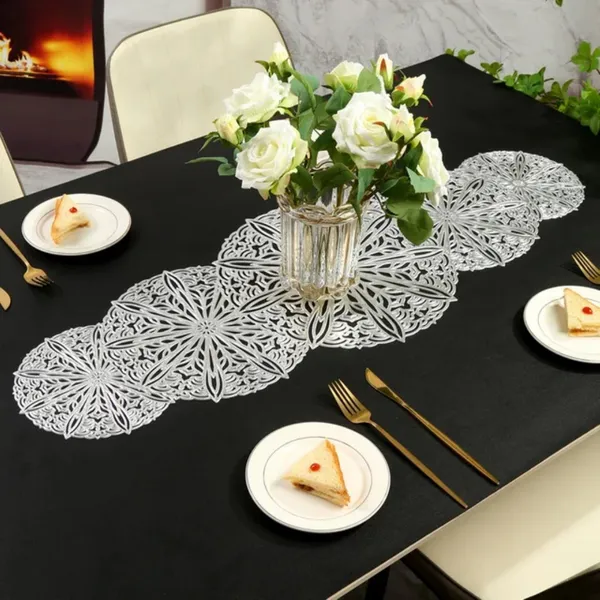 Beautiful_&_Decorative_Geometric_Design_Center_Table/Coffee_Table/Side_Table_Runner_(Size-33"_x_12"_Inches)_Silver_Color