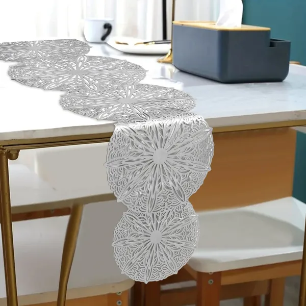 Beautiful_&_Decorative_Geometric_Design_Center_Table/Coffee_Table/Side_Table_Runner_(Size-33"_x_12"_Inches)_Silver_Color