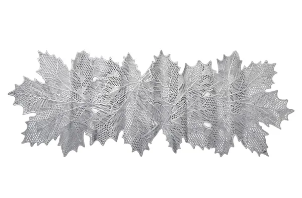 Beautiful_&_Decorative_Maple_Leaf_Design_Center_Table/Coffee_Table/Side_Table_Runner_(Size-33"_x_12"_Inches)_Silver_Color