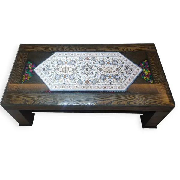 Attractive_Velvet_Printed_Floral_Design_Center/Coffee_Table_Runner_(Size-33"_x_15"_Inches)