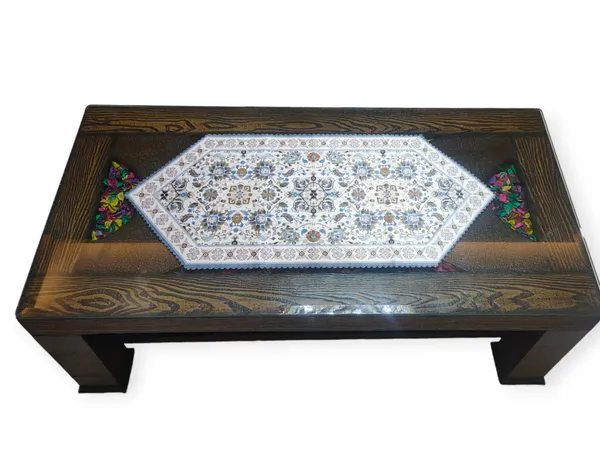 Attractive_Velvet_Printed_Floral_Design_Center/Coffee_Table_Runner_(Size-33"_x_15"_Inches)