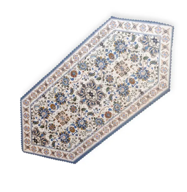 Attractive_Velvet_Printed_Floral_Design_Center/Coffee_Table_Runner_(Size-33"_x_15"_Inches)