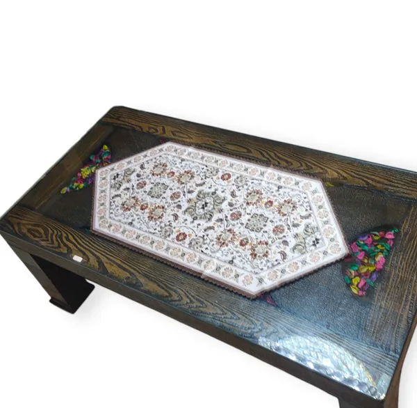 Attractive_Velvet_Printed_Floral_Design_Center/Coffee_Table_Runner_(Size-33"_x_15"_Inches)