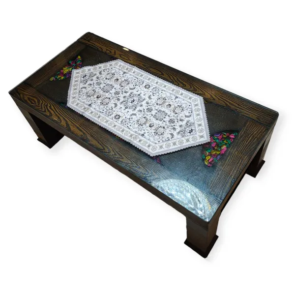 Attractive_Velvet_Printed_Floral_Design_Center/Coffee_Table_Runner_(Size-33"_x_15"_Inches)