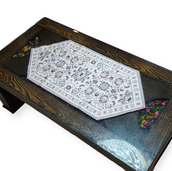Attractive_Velvet_Printed_Floral_Design_Center/Coffee_Table_Runner_(Size-33"_x_15"_Inches)
