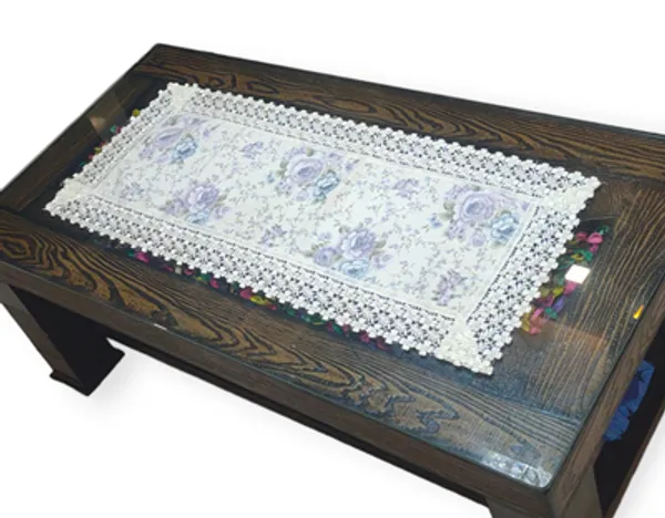 Elegant_Jute_Floral_Printed_Design_With_Lace_Border,_Center/Coffee_Table_Runner_(Size-33"_x_15"_Inches)