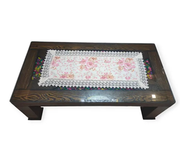 Elegant_Jute_Floral_Printed_Design_With_Lace_Border,_Center/Coffee_Table_Runner_(Size-33"_x_15"_Inches)