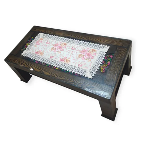 Elegant_Jute_Floral_Printed_Design_With_Lace_Border,_Center/Coffee_Table_Runner_(Size-33"_x_15"_Inches)
