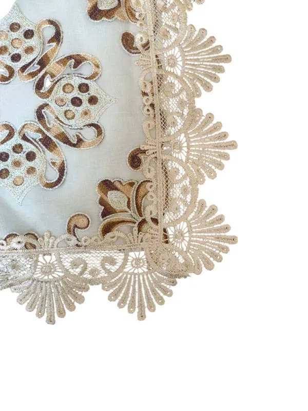 Beautiful_Floral_Thread_Embroidery_Design_Center/Coffee_Table_Runner_(Size-33"_x_15"_Inches)