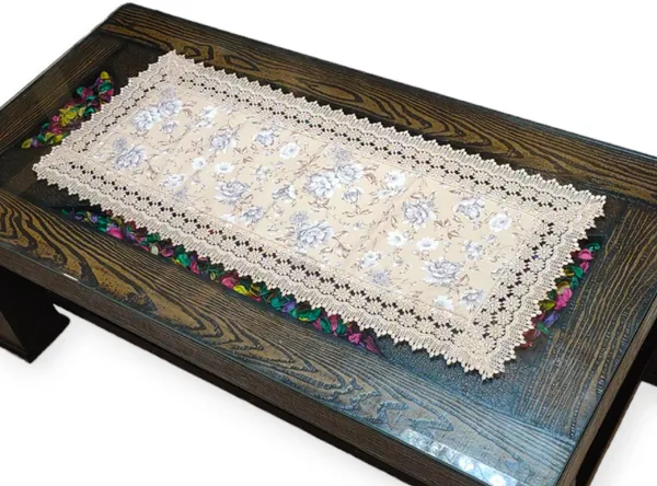 Decorative_Jute_Floral_Printed_Design_With_Lace_Border,_Center/Coffee_Table_Runner_(Size-33"_x_15"_Inches)