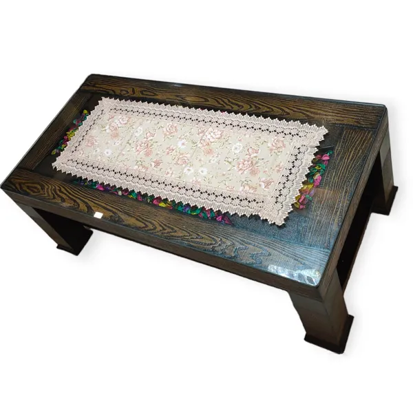 Decorative_Jute_Floral_Printed_Design_With_Lace_Border,_Center/Coffee_Table_Runner_(Size-33"_x_15"_Inches)
