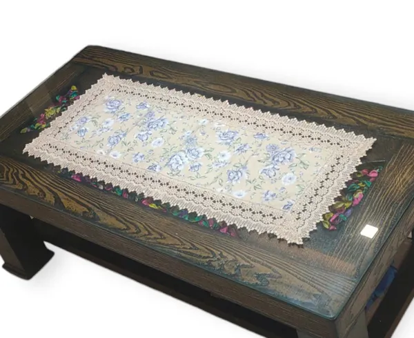 Decorative_Jute_Floral_Printed_Design_With_Lace_Border,_Center/Coffee_Table_Runner_(Size-33"_x_15"_Inches)