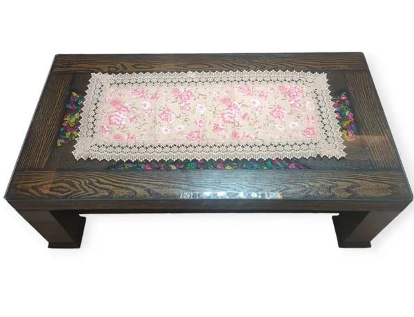 Decorative_Jute_Floral_Printed_Design_With_Lace_Border,_Center/Coffee_Table_Runner_(Size-33"_x_15"_Inches)