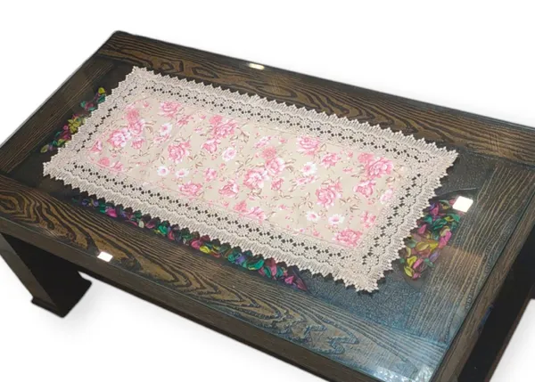 Decorative_Jute_Floral_Printed_Design_With_Lace_Border,_Center/Coffee_Table_Runner_(Size-33"_x_15"_Inches)
