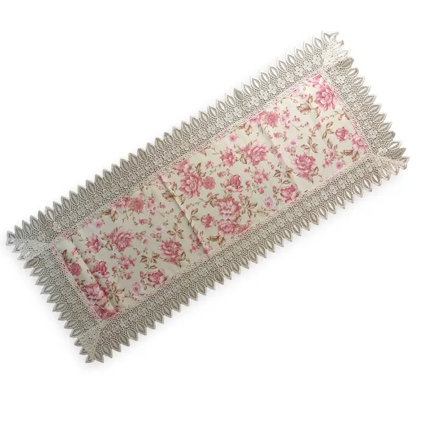 Decorative_Jute_Floral_Printed_Design_With_Lace_Border,_Center/Coffee_Table_Runner_(Size-33"_x_15"_Inches)