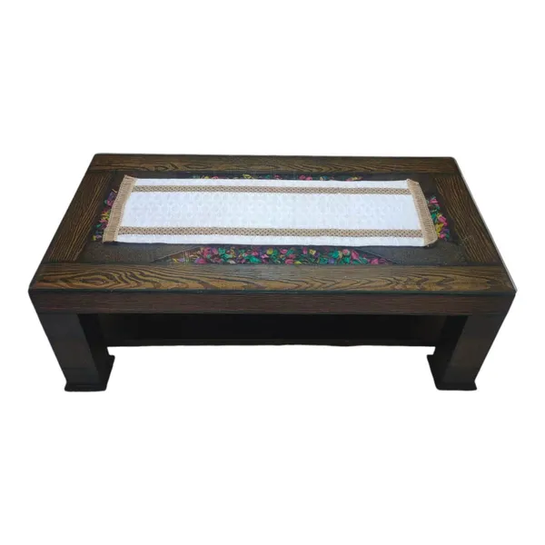 Decorative_Jute_Fabric_Striped_Design_Center/Coffee_Table_Runner_(Size-33"_x_15"_Inches)