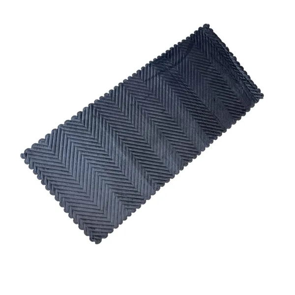 Attractive_Velvet_Quilt_Design_Rectangular_Center/Coffee_Table_Runner_(Size-33"_x_15"_Inches),_Dark_Grey_Color