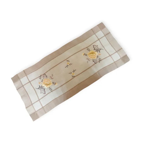Elegant_Linen_Floral_Design_Center/Coffee_Table_Runner_(Size-33"_x_15"_Inches)