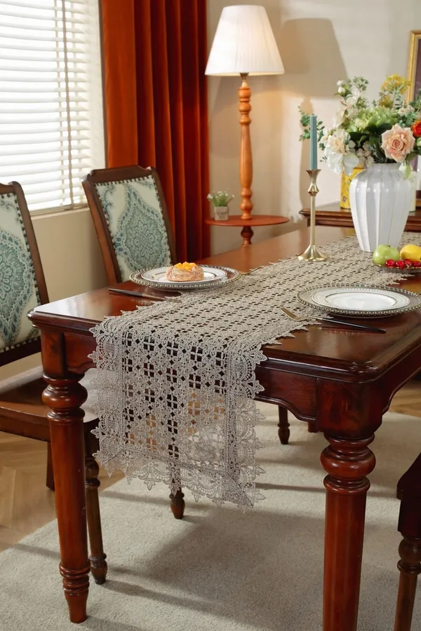 Premium_Thread_Cutwork_Design_Rectangular_Center/Coffee_Table_Runner_(Size-33"_x_15"_Inches)