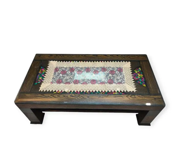 Beautiful_Tissue_Embroidery_Design_Center/Coffee_Table_Runner_(Size-33"_x_15"_Inches)
