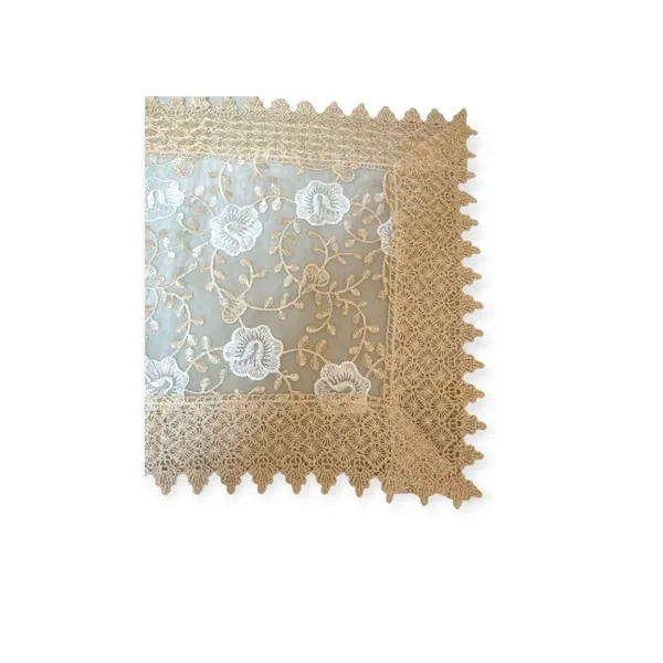 Beautiful_Tissue_Embroidery_Design_Center/Coffee_Table_Runner_(Size-33"_x_15"_Inches)
