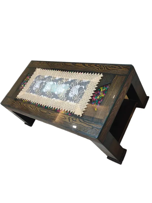 Beautiful_Tissue_Embroidery_Design_Center/Coffee_Table_Runner_(Size-33"_x_15"_Inches)