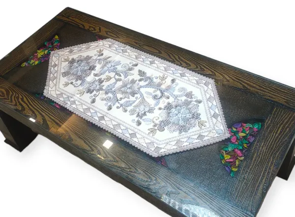 Attractive_Velvet_Printed_Floral_Design_Center/Coffee_Table_Runner_(Size-33"_x_15"_Inches)
