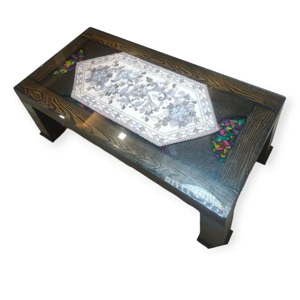 Attractive_Velvet_Printed_Floral_Design_Center/Coffee_Table_Runner_(Size-33"_x_15"_Inches)