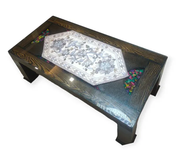 Attractive_Velvet_Printed_Floral_Design_Center/Coffee_Table_Runner_(Size-33"_x_15"_Inches)