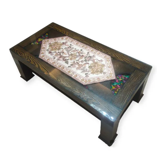 Attractive_Velvet_Printed_Floral_Design_Center/Coffee_Table_Runner_(Size-33"_x_15"_Inches)