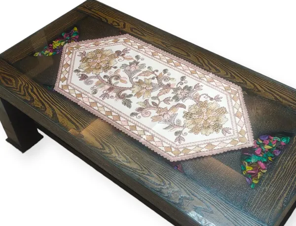 Attractive_Velvet_Printed_Floral_Design_Center/Coffee_Table_Runner_(Size-33"_x_15"_Inches)